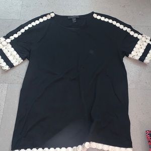 J.crew black short sleeve knit shirt